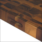 Mountain Woods Brown Extra Thick Square Acacia Cutting Board 3