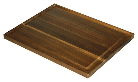 Organic Edge-Grain Hardwood Acacia Cutting Board, with Juice groove, Best Kitchen chopping Board (Butcher Block) for Meat, Cheese, and Vegetable Serving Tray 15" x 12" x 0.5"