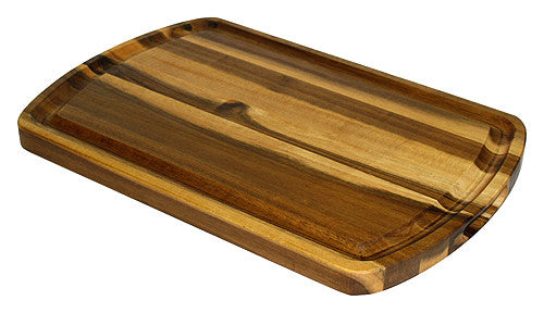 Mountain Woods Brown Extra Large Organic Edge-Grain Hardwood Acacia Cutting Board w/ Juice groove 1