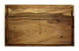 Mountain Wood Brown Solid Acacia Cutting Board with Deep Juice Groove 3