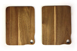 Mountain Woods Brown 6 Piece Acacia Bar Cutting Board Set - 8"