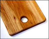 30" X 9" Solid Mahogany Plank Cutting Board *HAND CARVED FROM 1 PIECE OF WOOD - 100% NATURAL (NO GLUE USED)*