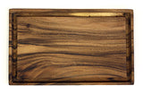 Mountain Wood Brown Solid Acacia Cutting Board with Deep Juice Groove 3