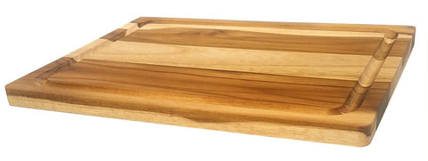 Mountain Woods Brown Teak Wood Cutting Board w/ Juice Groove 1