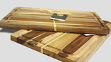 Mountain Woods Brown Teak Wood Cutting Board w/ Juice Groove 3