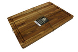 Mountain Woods Brown Teak Wood Cutting Board w/ Juice Groove - 18"