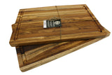 Mountain Woods Brown Teak Wood Cutting Board w/ Juice Groove - 18"