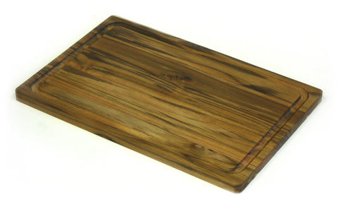 Mountain Woods Brown Teak Wood Cutting Board w/ Juice Groove 1