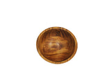 Mountain Woods 7” Organic Brown wood Bowl | Serving Salad, Pasta, Fruits, Dessert, Cereal, Snacks | Decorative Bowl | Perfect Gift - 7" x 7" x 3.25"