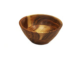 Mountain Woods 7” Organic Brown wood Bowl | Serving Salad, Pasta, Fruits, Dessert, Cereal, Snacks | Decorative Bowl | Perfect Gift - 7" x 7" x 3.25"