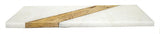 Mountain Woods 15 x 6 Genuine French Marble Stone & Mango Wood Cheese/ Cutting Board
