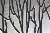 Mountain Woods Black Tree Line Luxury Wooden Serving Tray w/ Brushed Aluminum Accents 3