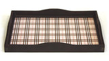 Mountain Woods Brown British Style Plaid Hand Made Antique Serving Tray 2
