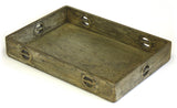 Mountain Woods Antique Style Golden Wood Serving Tray 1