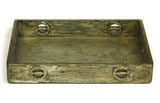 Mountain Woods Antique Style Golden Wood Serving Tray 2