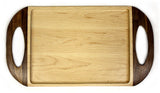 22" X 11.5" Maple and Walnut Serving Tray