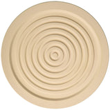 MountainStone 2 Piece Circle Absorbent Stone Trivets, Ivory, 7.1 X 7.1 X 0.5