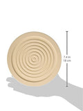 MountainStone 2 Piece Circle Absorbent Stone Trivets, Ivory, 7.1 X 7.1 X 0.5