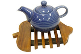 Handmade Adorable Pear Teak Wood Trivet for Hot Dishes, Pot Pan or Tea Pot Holder, Approximately 8.5”X 7”