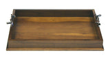 Mountain Woods Brown Serving Tray with Bronze Handle 2