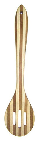 Simply Bamboo Two-Tone Premium Bamboo Slotted Spoon 1
