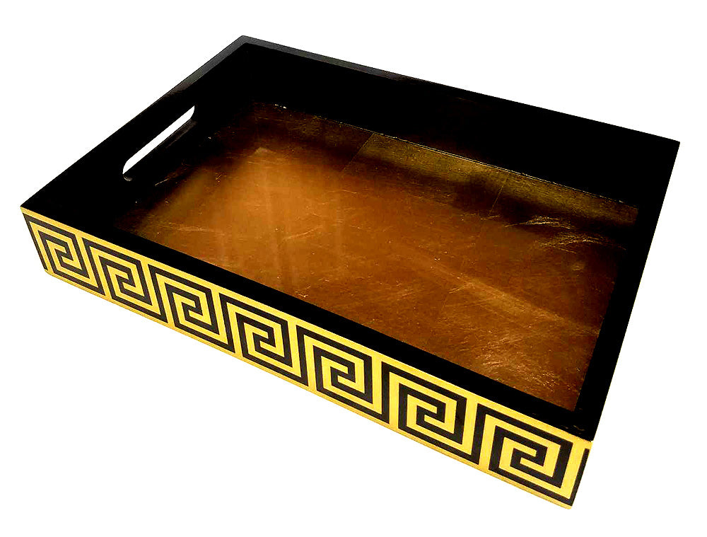 Mountain Woods 20" Roman Style Wooden Serving Tray