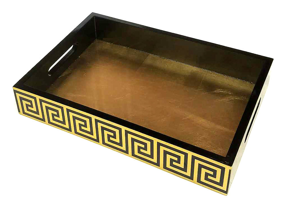 Mountain Woods 14.25" Roman Style Wooden Serving Tray