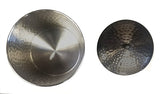 Zuccor 4 Piece Stainless Steel with Hammered Black Nickle Plated Canister Set - 10''
