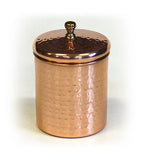 Zuccor Stainless Steel Canister w/ Hammered Copper Plated Exterior 1