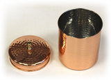 Zuccor Stainless Steel Canister w/ Hammered Copper Plated Exterior 2