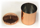 Zuccor Stainless Steel Canister w/ Hammered Copper Plated Exterior 2