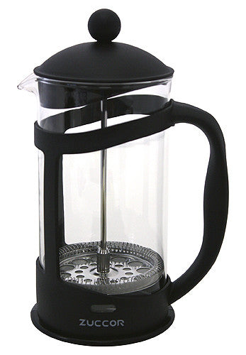 32 Oz. Genoa Heat Resistant (Borosilicate) Gourmet Coffee Press by ZUCCOR (BLACK)