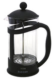 32 Oz. Genoa Heat Resistant (Borosilicate) Gourmet Coffee Press by ZUCCOR (BLACK)