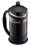 32 Oz. Genoa Heat Resistant (Borosilicate) Gourmet Coffee Press by ZUCCOR (BLACK)