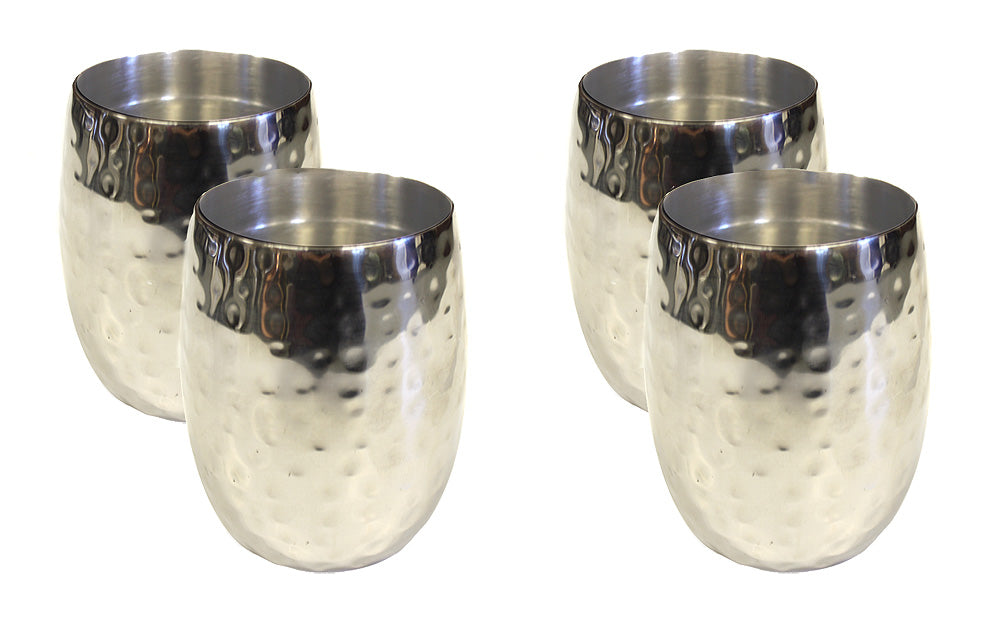 Double-Walled Polished Stainless Steel Drinking Cup