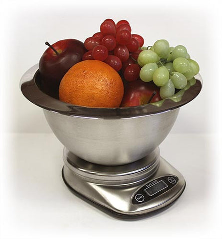 Zuccor 11 lb. Stainless Steel Siena Professional Food Scale 7.75