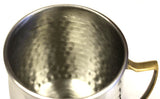 Zuccor Stainless Steel Moscow Mule Mug with Hammered Nickle Plated Exterior 2
