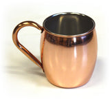 ZUCCOR 18 Oz. Stainless Steel Moscow Mule Mug w/ Smooth Copper Plated Exterior 1