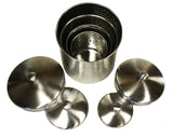 Mountain Woods 4 Piece Stainless Steel Nickle Plated Canister Set - 9''