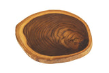 Mountain Woods Brown Solid Teak Wood Live Edge Cutting Board/Serving Board | Butcher Block | Wood Chopping Board | Carving Meat, Vegetables, Fruits - 12" x 12" x 1"