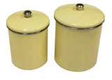 Zuccor Set of 4  Stainless Steel Yellow Sand Canister Set