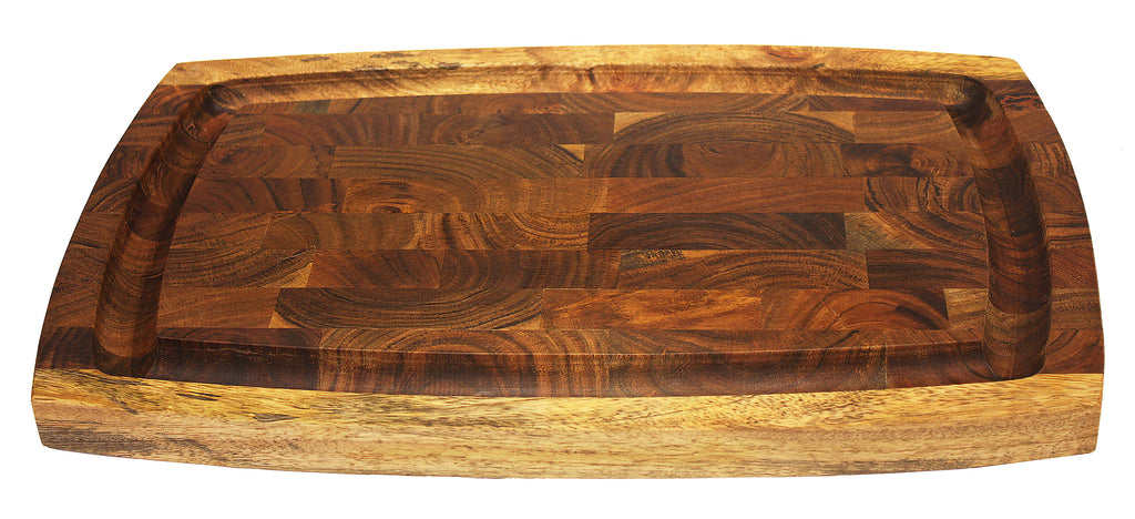 Mountain Woods Large Organic End-Grain Hardwood Acacia Cutting Board 1